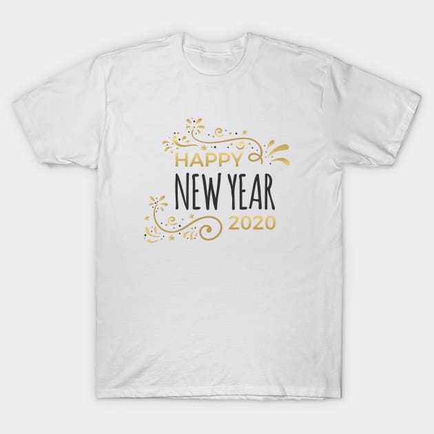 Happy new year 2020 T-Shirt by kani